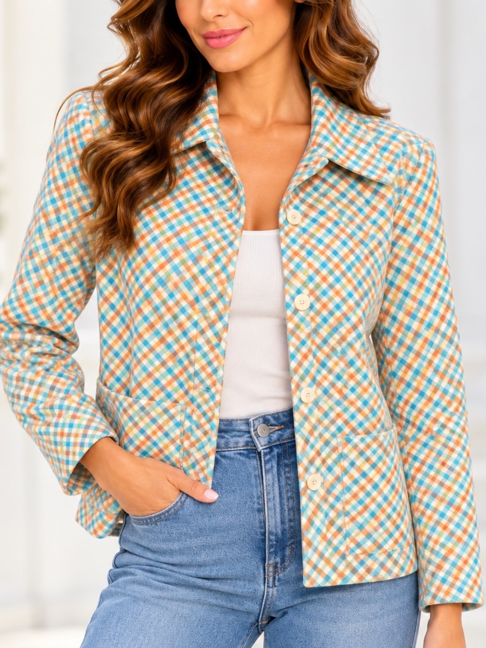 Vintage Talbott‎ Taraknit Polyester Jacket